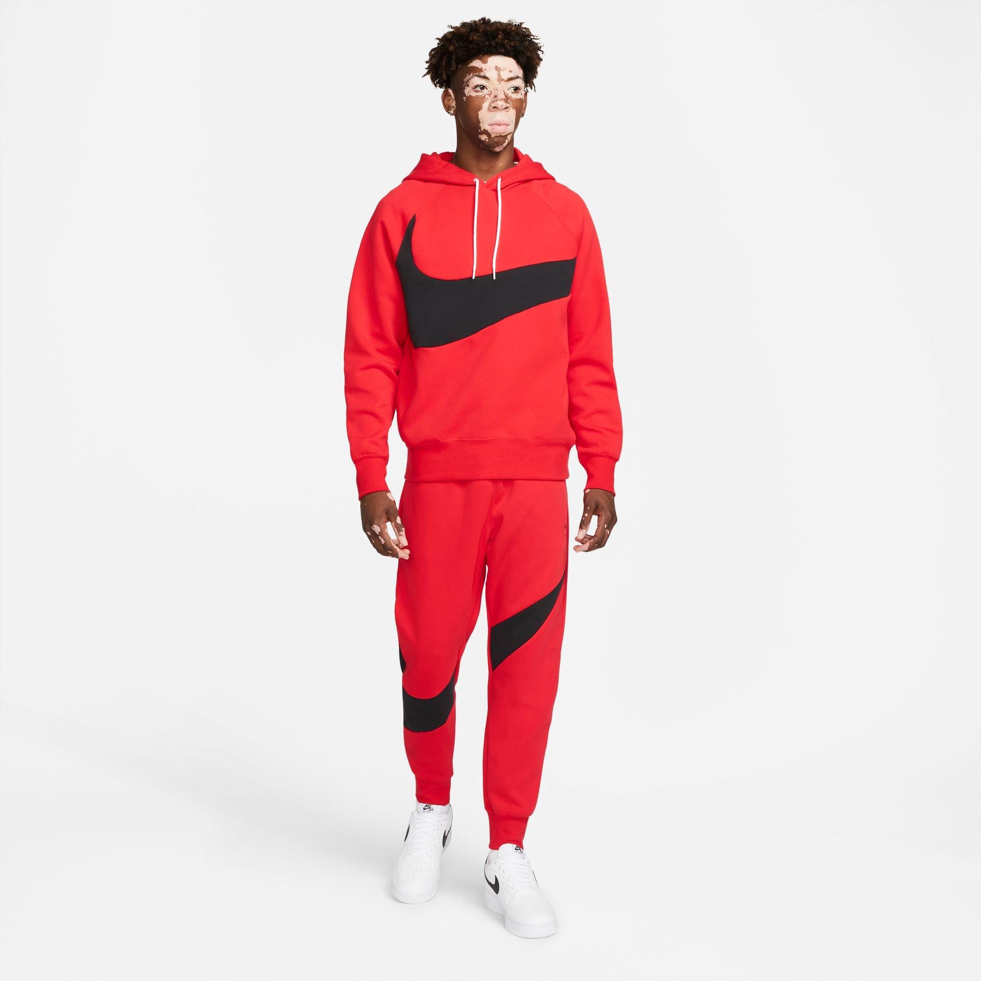 Red nike tech online pants